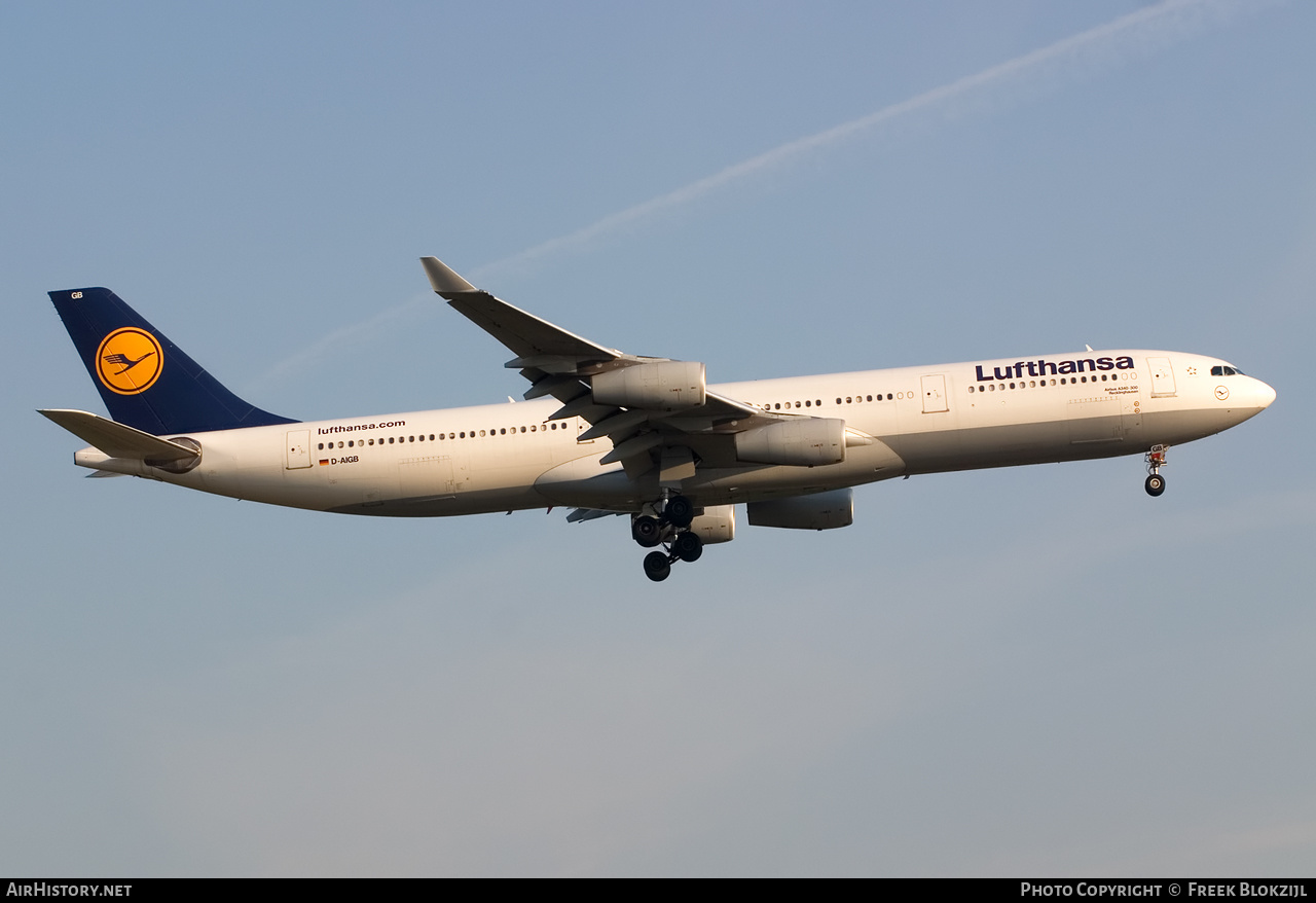 Aircraft Photo of D-AIGB | Airbus A340-311 | Lufthansa | AirHistory.net #335017