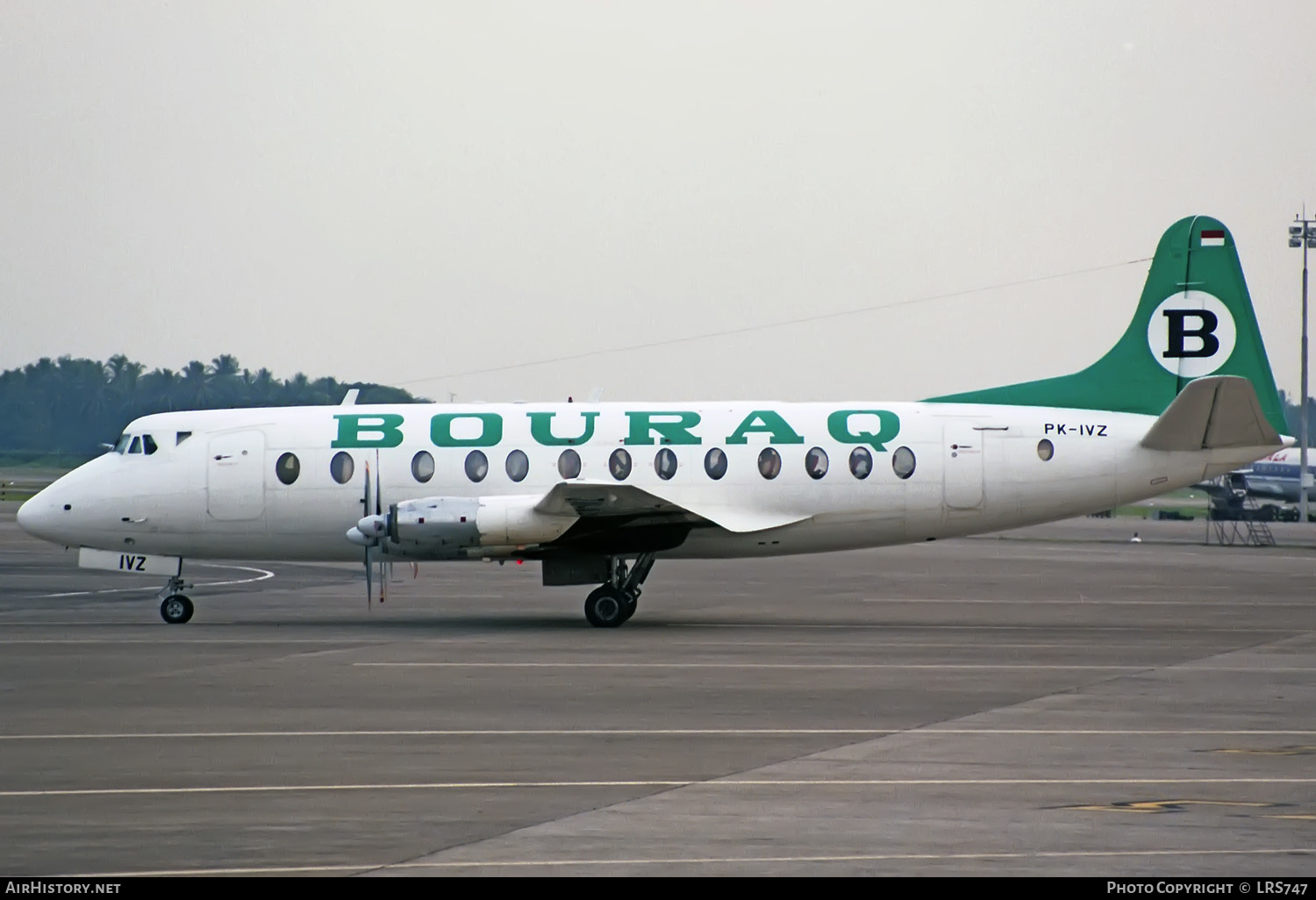 Aircraft Photo of PK-IVZ | Vickers 843 Viscount | Bouraq Indonesia Airlines | AirHistory.net #335106