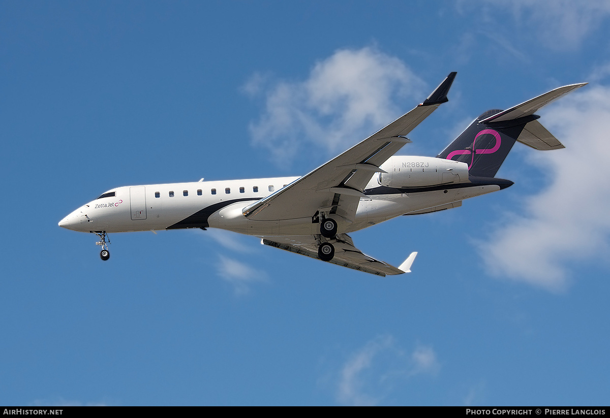 Aircraft Photo of N288ZJ | Bombardier Global Express (BD-700-1A10) | Zetta Jet | AirHistory.net #335155