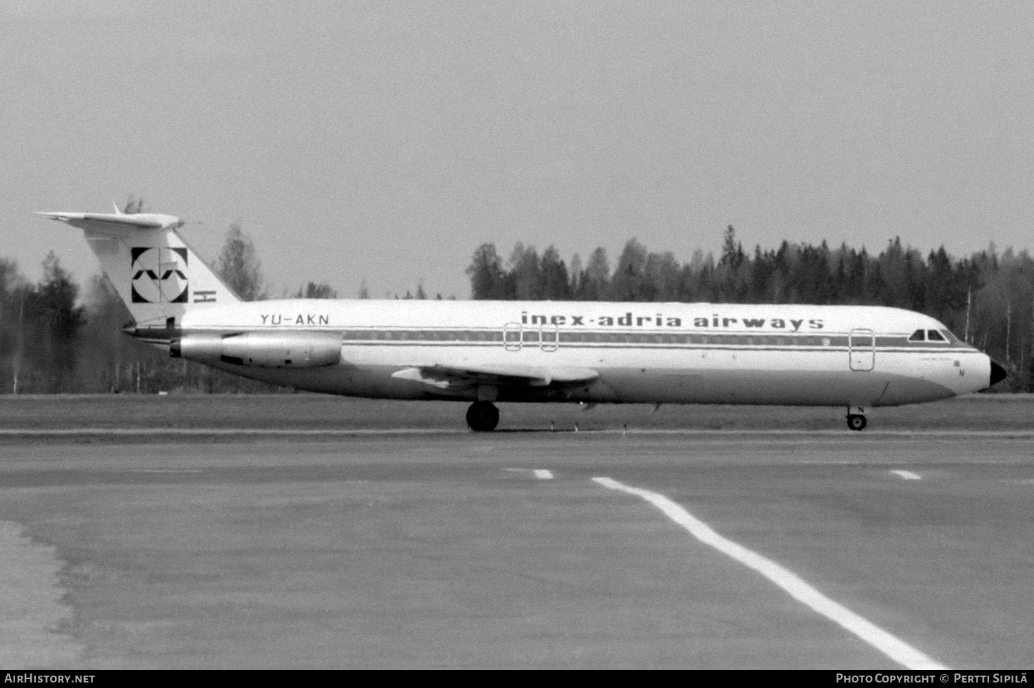 Aircraft Photo of YU-AKN | British Aerospace BAC-111-525FT One-Eleven | Inex-Adria Airways | AirHistory.net #335220