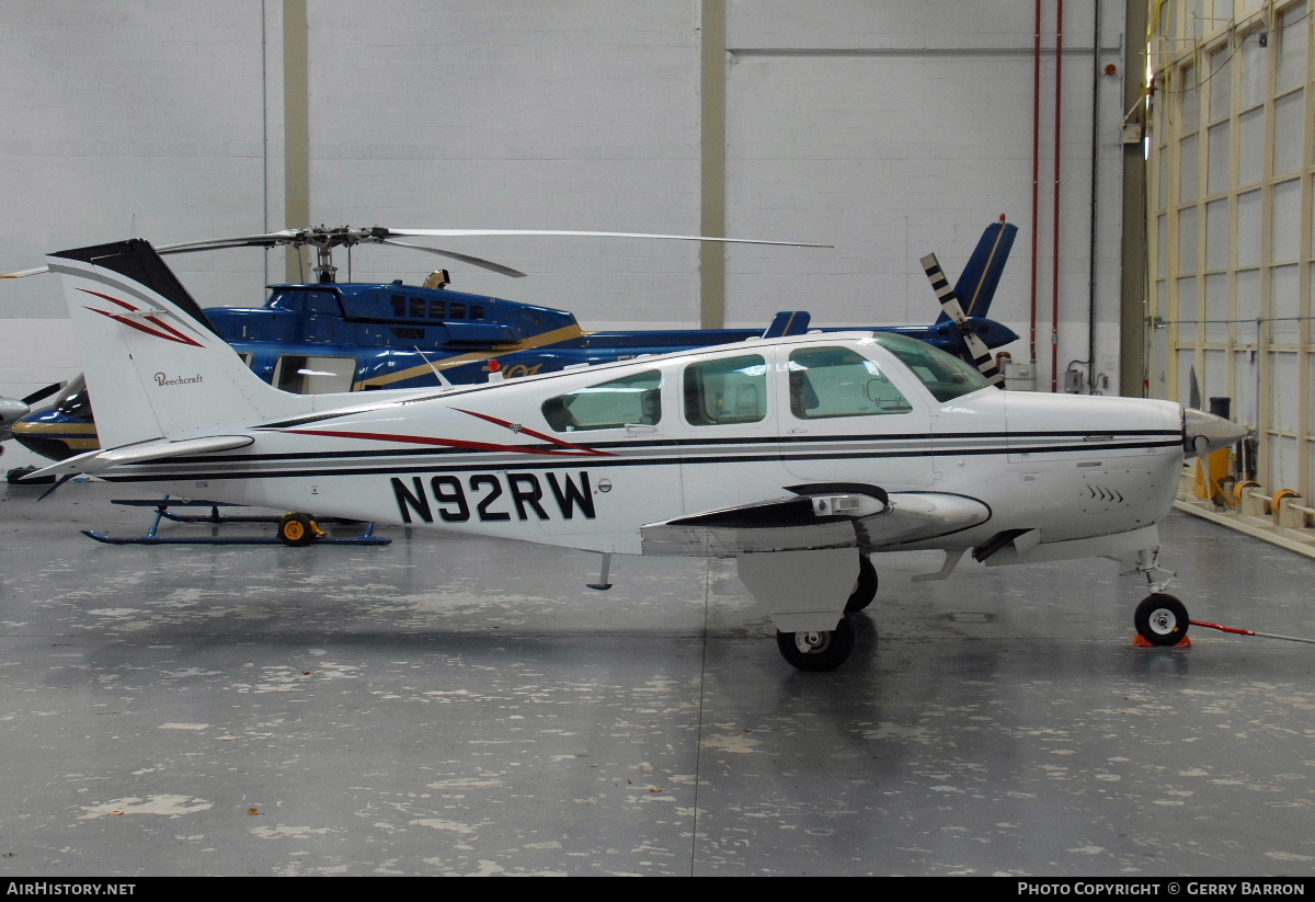 Aircraft Photo of N92RW | Beech F33A Bonanza | AirHistory.net #335229