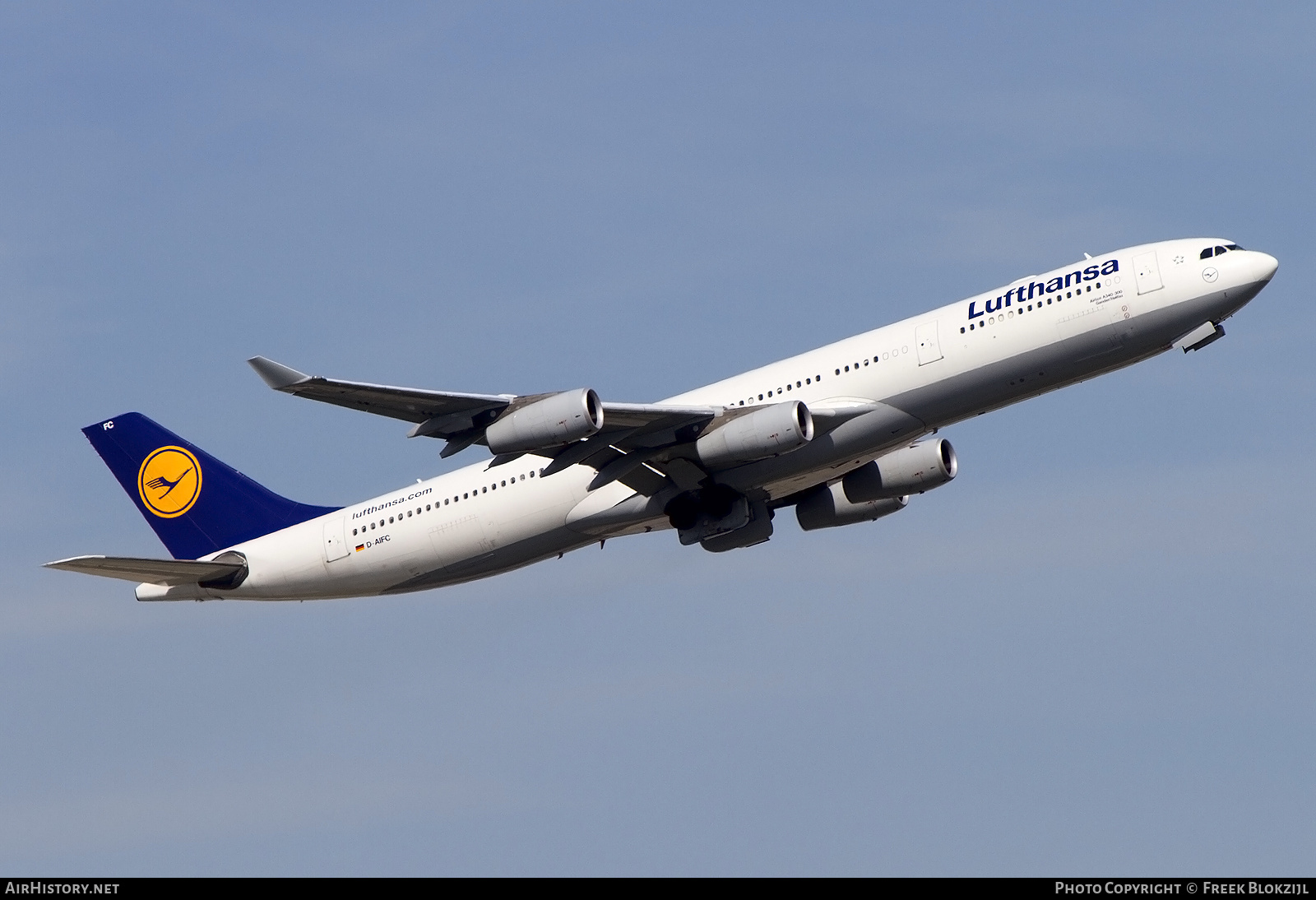 Aircraft Photo of D-AIFC | Airbus A340-313X | Lufthansa | AirHistory.net #335315