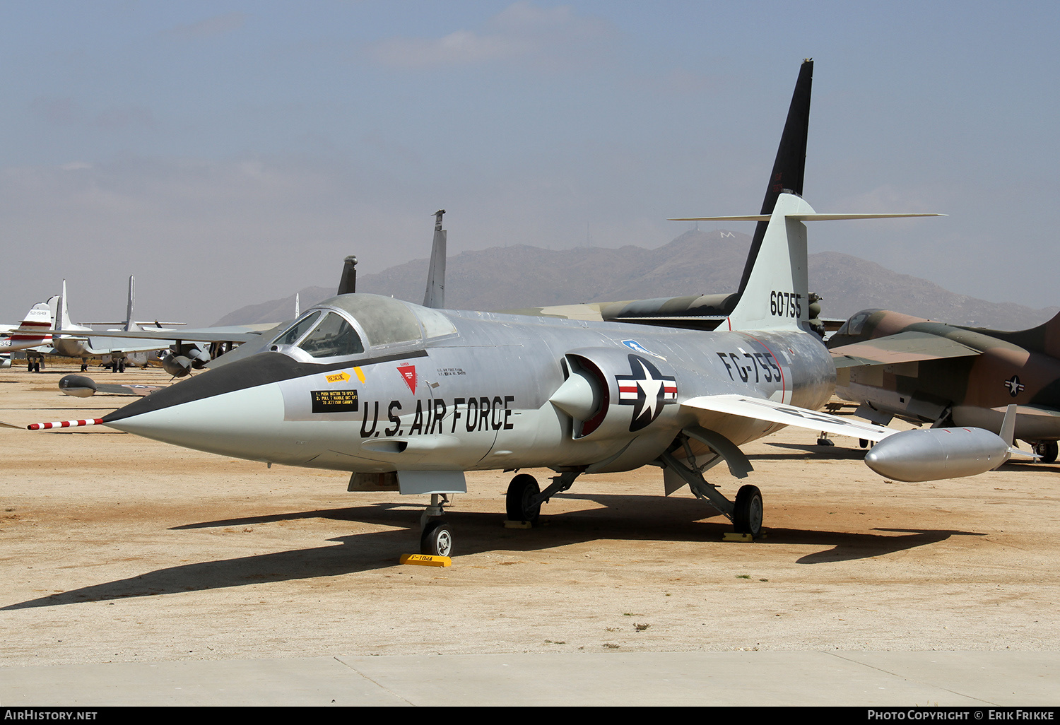 Aircraft Photo of 56-755 | Lockheed F-104A Starfighter | USA - Air Force | AirHistory.net #335336