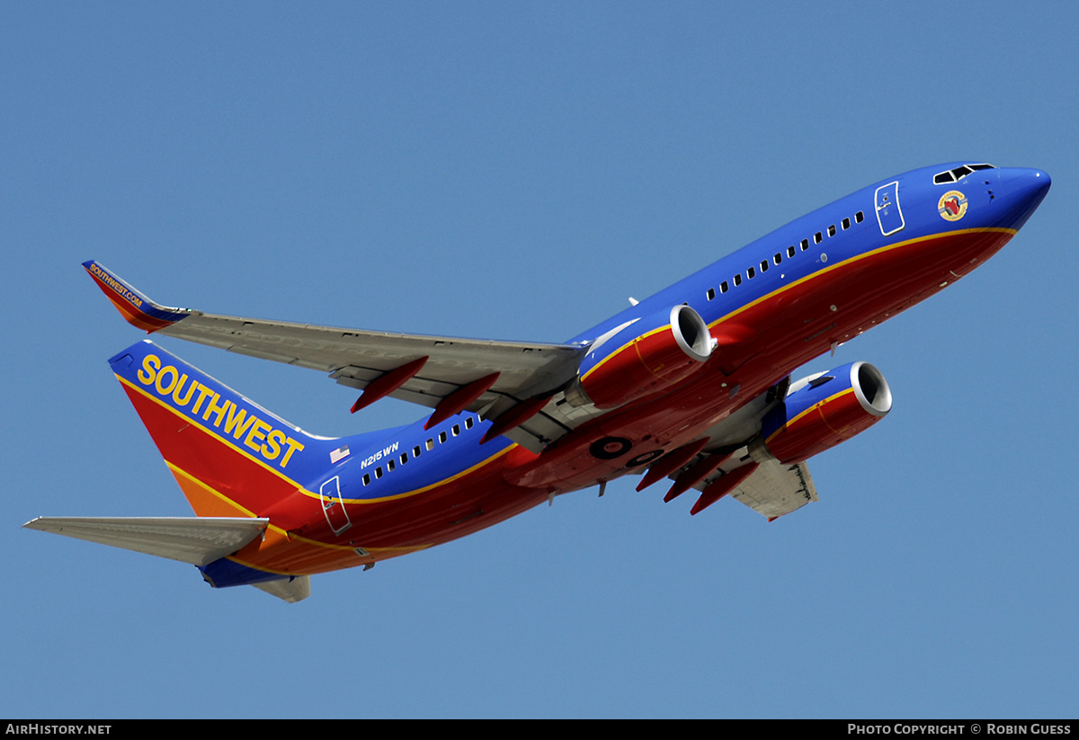 Aircraft Photo of N215WN | Boeing 737-7H4 | Southwest Airlines | AirHistory.net #335387