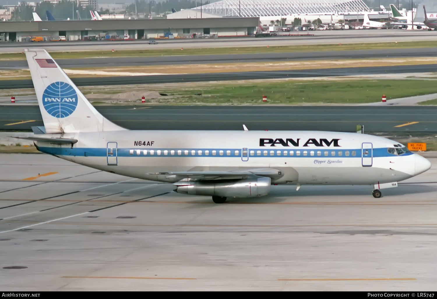 Aircraft Photo of N64AF | Boeing 737-222 | Pan American World Airways - Pan Am | AirHistory.net #335442