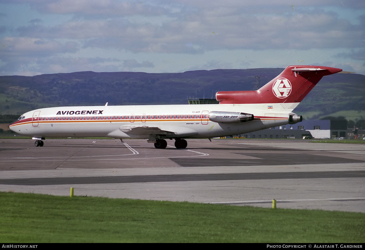 Aircraft Photo of YU-AKM | Boeing 727-243/Adv | Aviogenex | AirHistory.net #335468