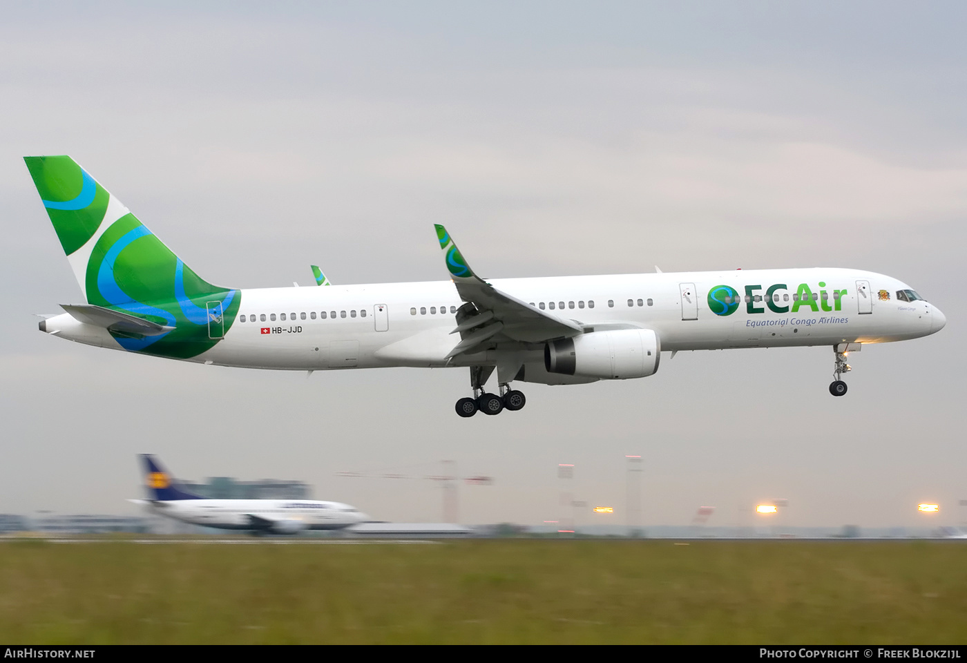 Aircraft Photo of HB-JJD | Boeing 757-236 | ECAir - Equatorial Congo Airlines | AirHistory.net #335513