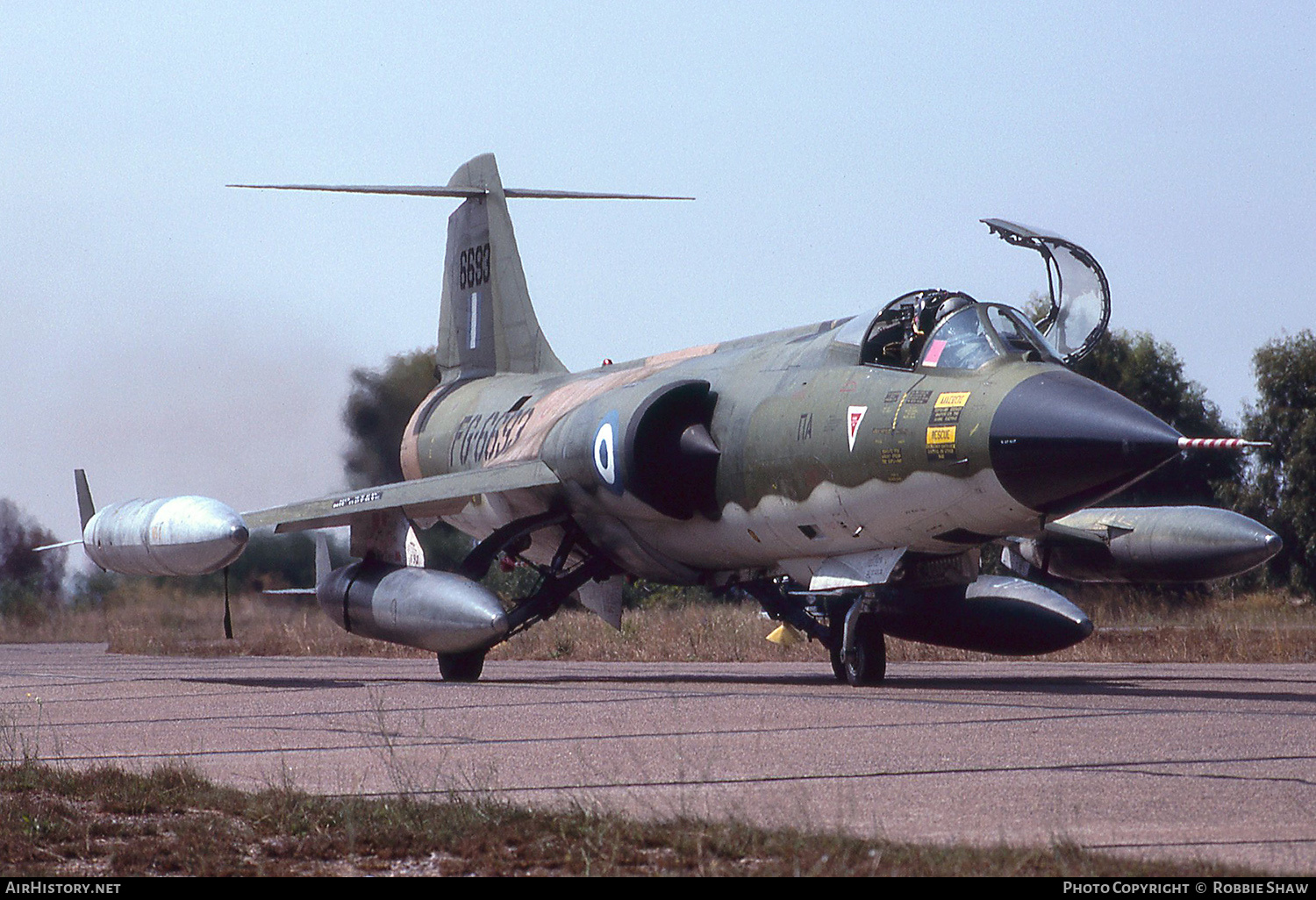 Aircraft Photo of 6693 | Lockheed RF-104G Starfighter | Greece - Air Force | AirHistory.net #335536