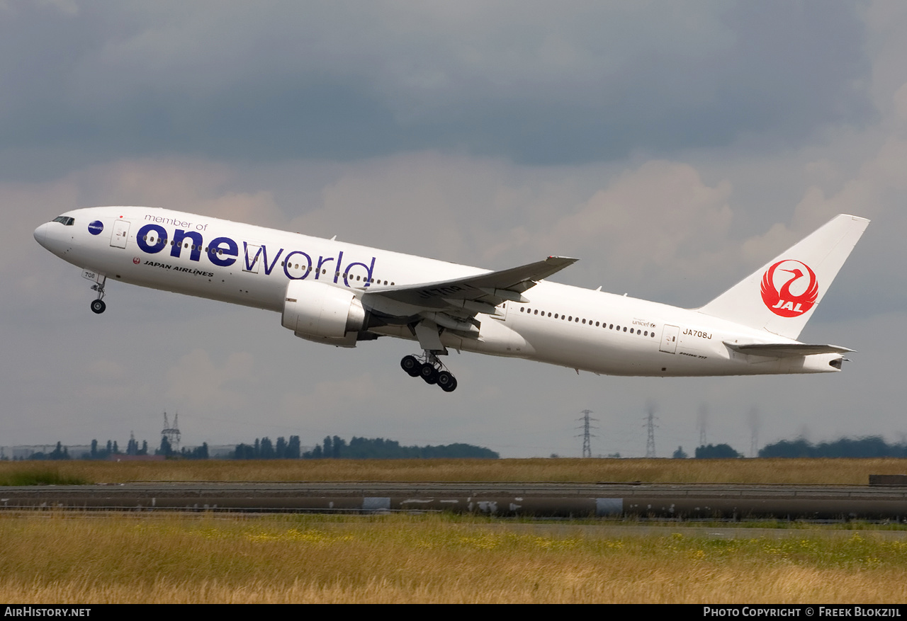 Aircraft Photo of JA708J | Boeing 777-246/ER | Japan Airlines - JAL | AirHistory.net #335550