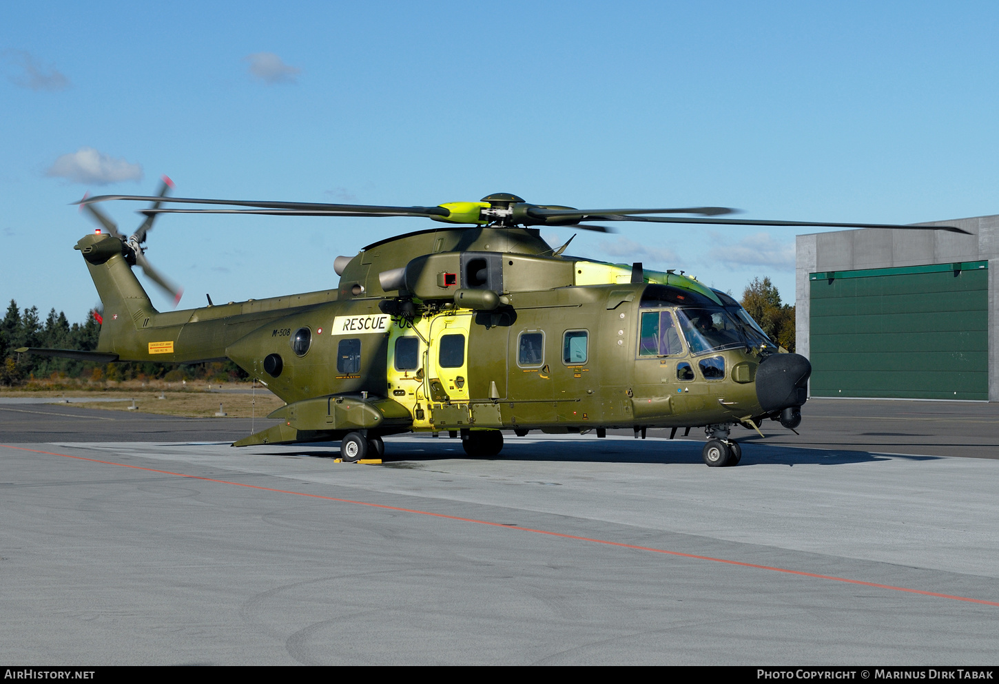 Aircraft Photo of M-508 | AgustaWestland EH101-512 Merlin Joint Supporter | Denmark - Air Force | AirHistory.net #335558