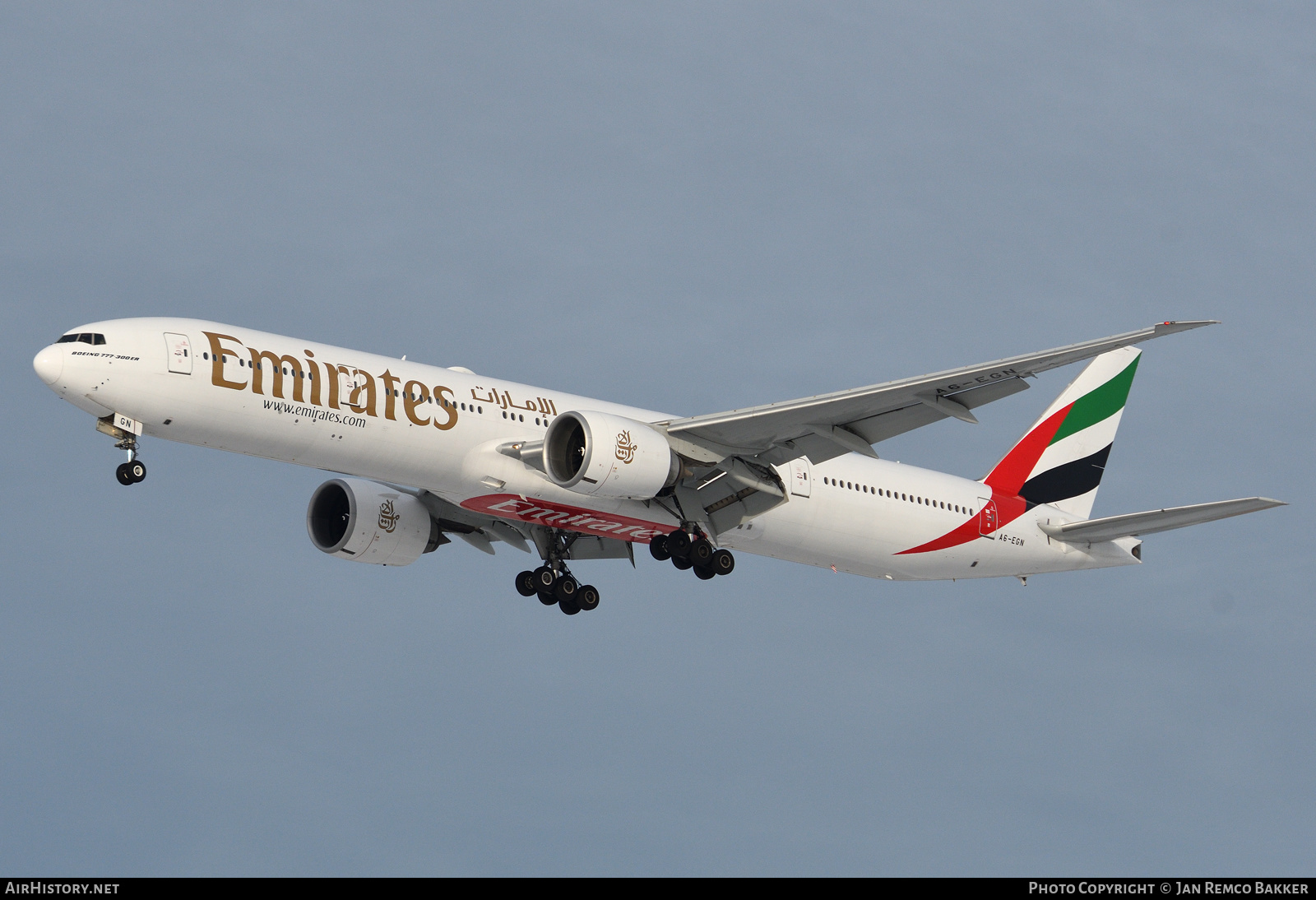 Aircraft Photo of A6-EGN | Boeing 777-31H/ER | Emirates | AirHistory.net #335599