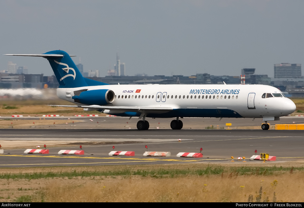 Aircraft Photo of 4O-AOK | Fokker 100 (F28-0100) | Montenegro Airlines | AirHistory.net #335608