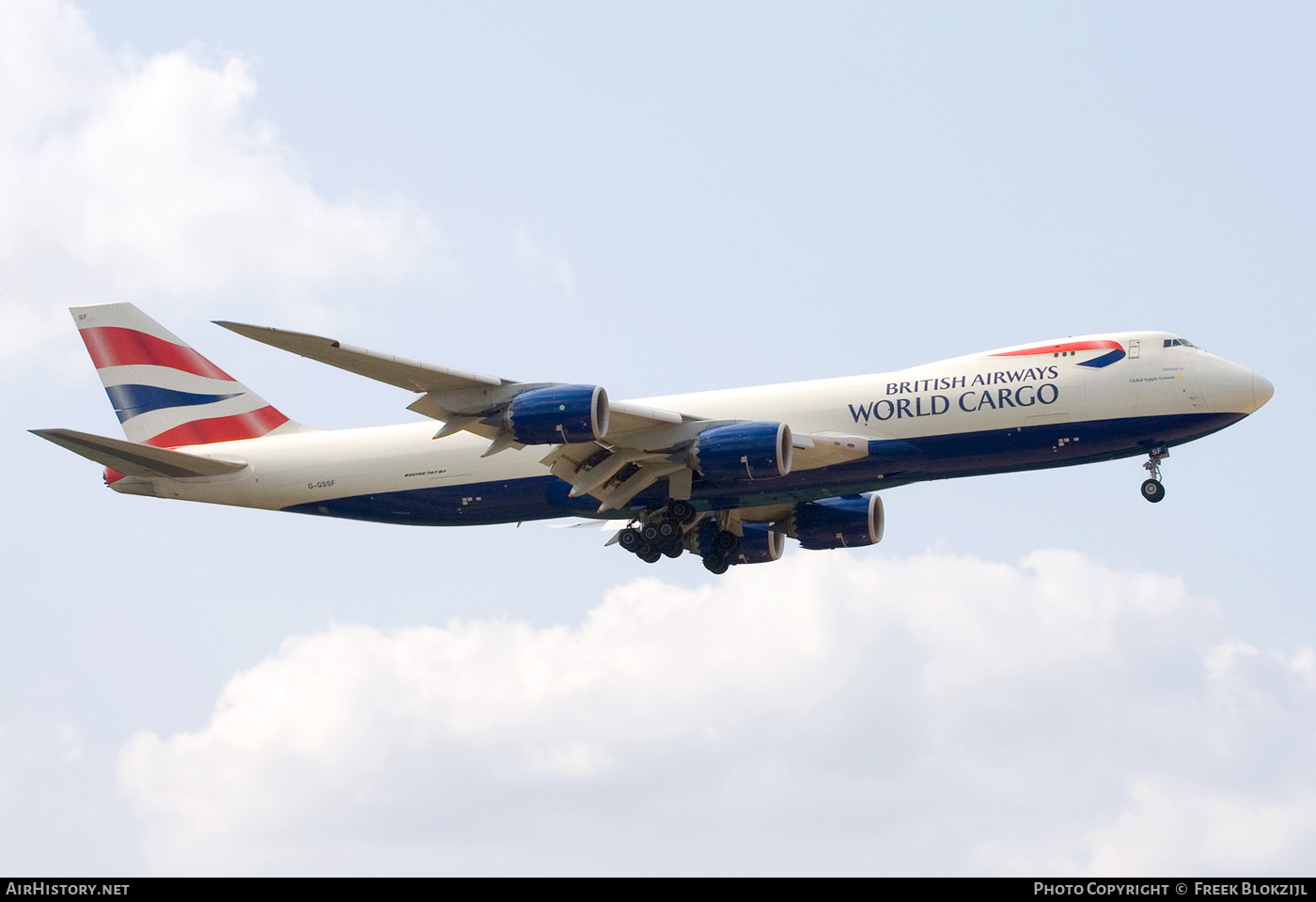 Aircraft Photo of G-GSSF | Boeing 747-87UF/SCD | British Airways World Cargo | AirHistory.net #335657