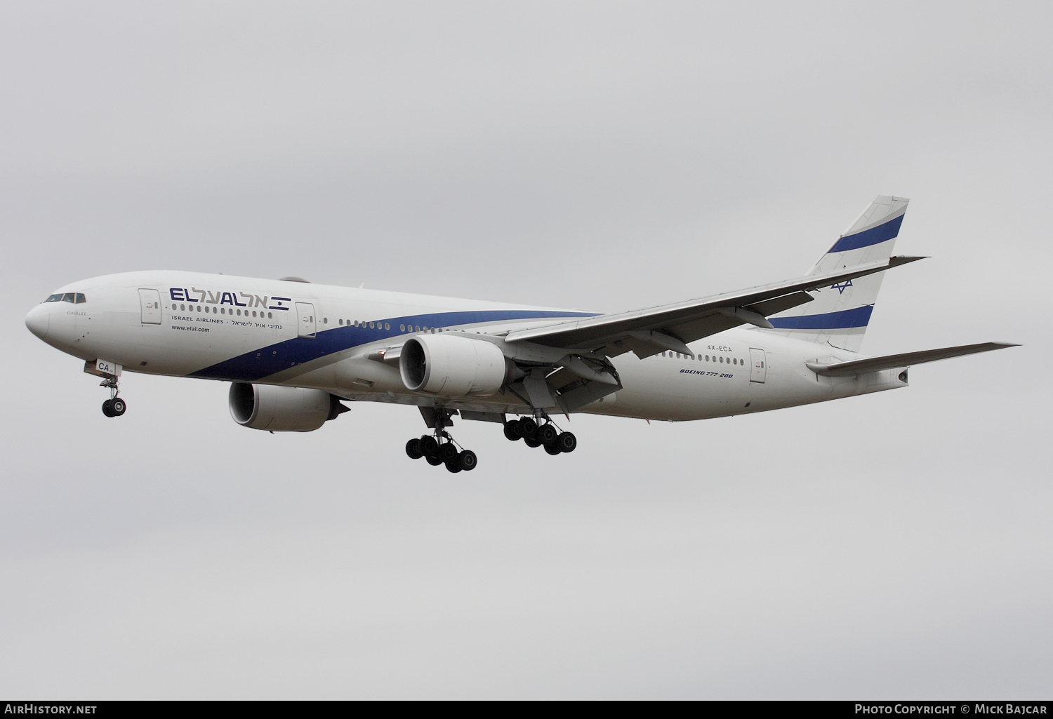 Aircraft Photo of 4X-ECA | Boeing 777-258/ER | El Al Israel Airlines | AirHistory.net #335679