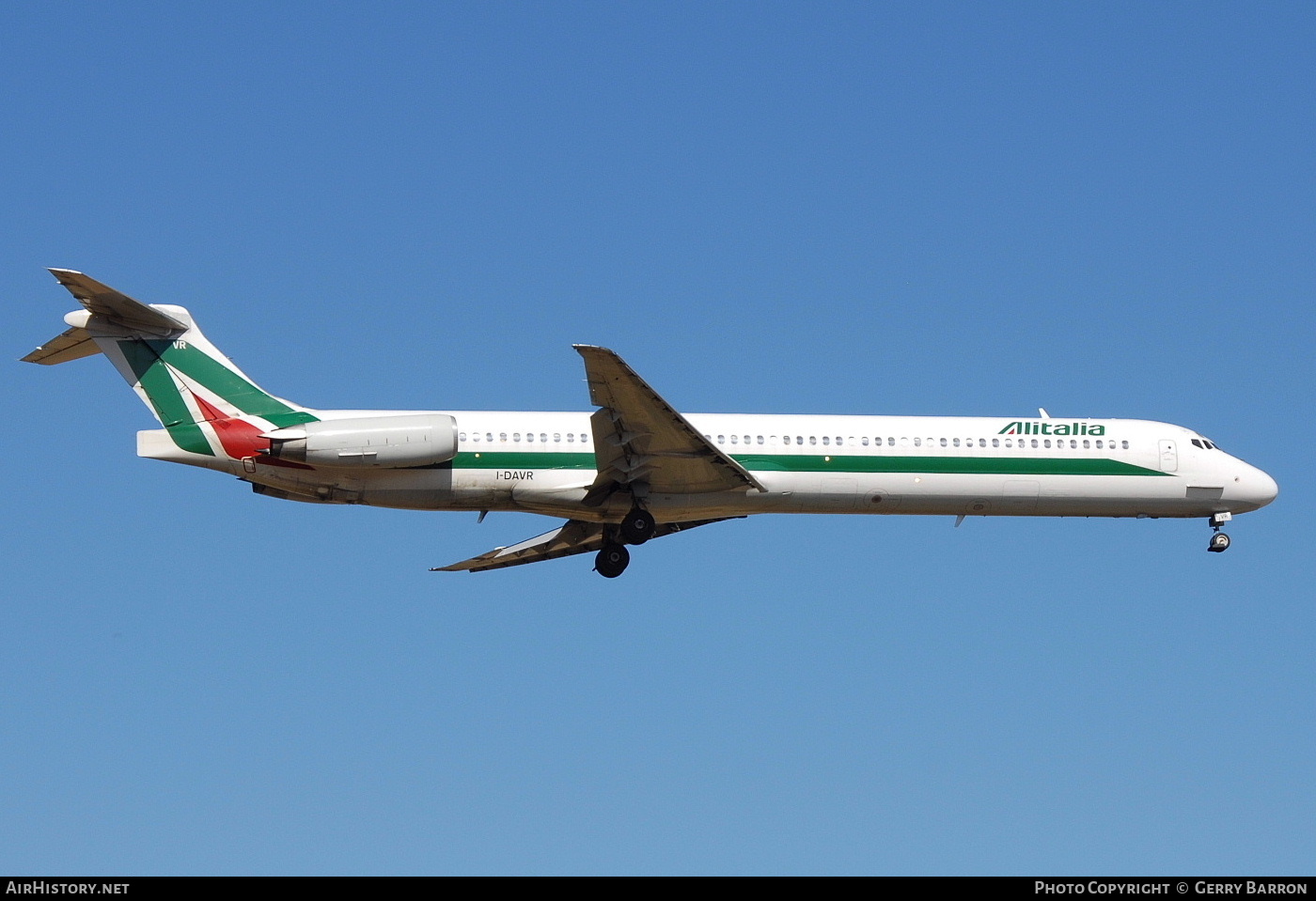 Aircraft Photo of I-DAVR | McDonnell Douglas MD-82 (DC-9-82) | Alitalia | AirHistory.net #335750