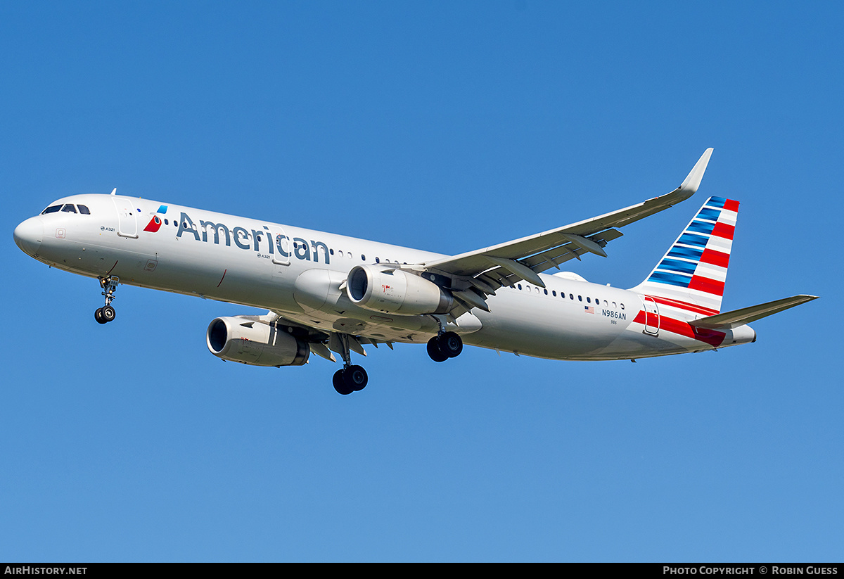 Aircraft Photo of N986AN | Airbus A321-231 | American Airlines | AirHistory.net #335760