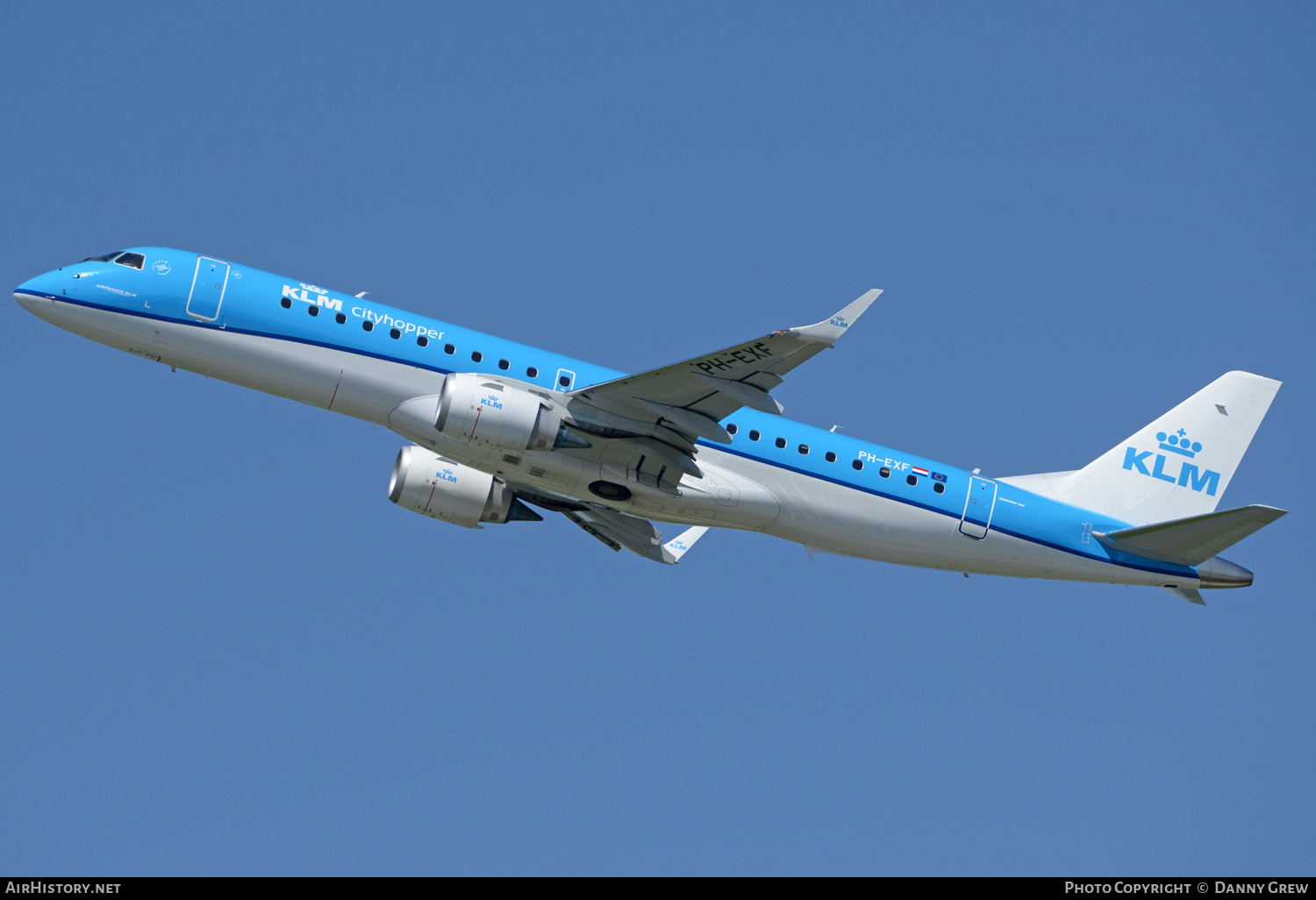 Aircraft Photo of PH-EXF | Embraer 190STD (ERJ-190-100STD) | KLM Cityhopper | AirHistory.net #335819
