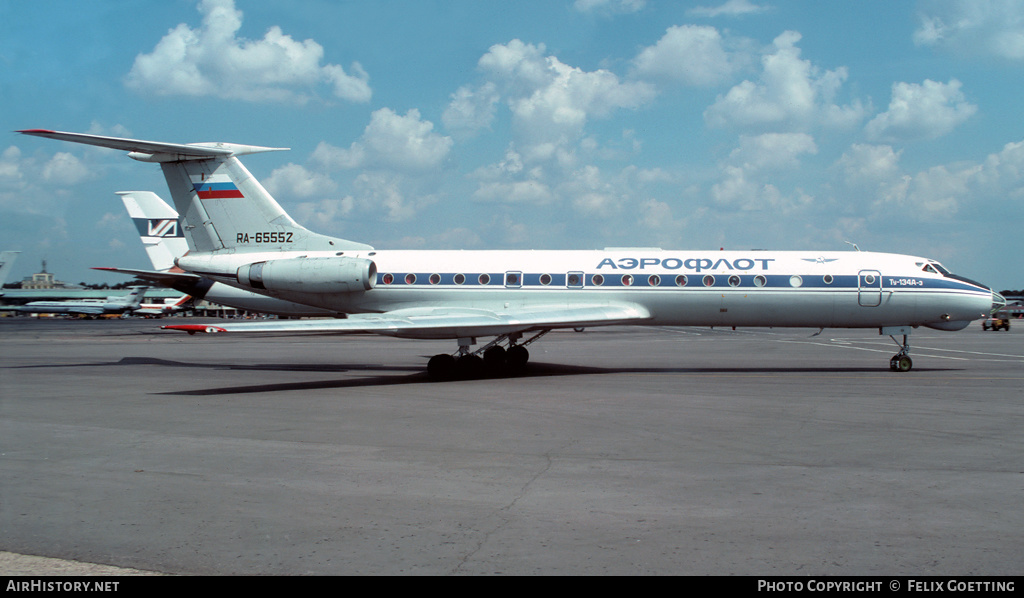 Aircraft Photo of RA-65552 | Tupolev Tu-134A-3 | Aeroflot | AirHistory.net #335823