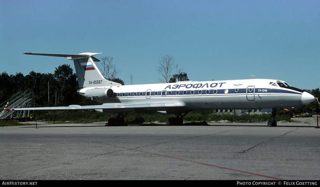 Aircraft Photo of RA-65567 | Tupolev Tu-134A | Aeroflot | AirHistory.net #335836