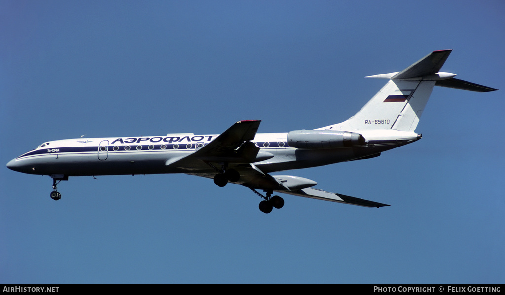 Aircraft Photo of RA-65610 | Tupolev Tu-134AK | Aeroflot | AirHistory.net #335843