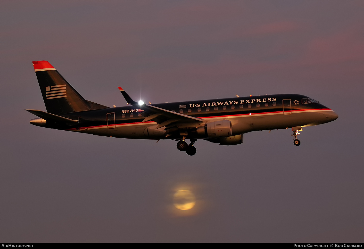 Aircraft Photo of N827MD | Embraer 170SU (ERJ-170-100SU) | US Airways Express | AirHistory.net #335856