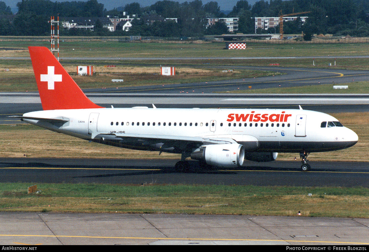Aircraft Photo of HB-IPS | Airbus A319-112 | Swissair | AirHistory.net #335894