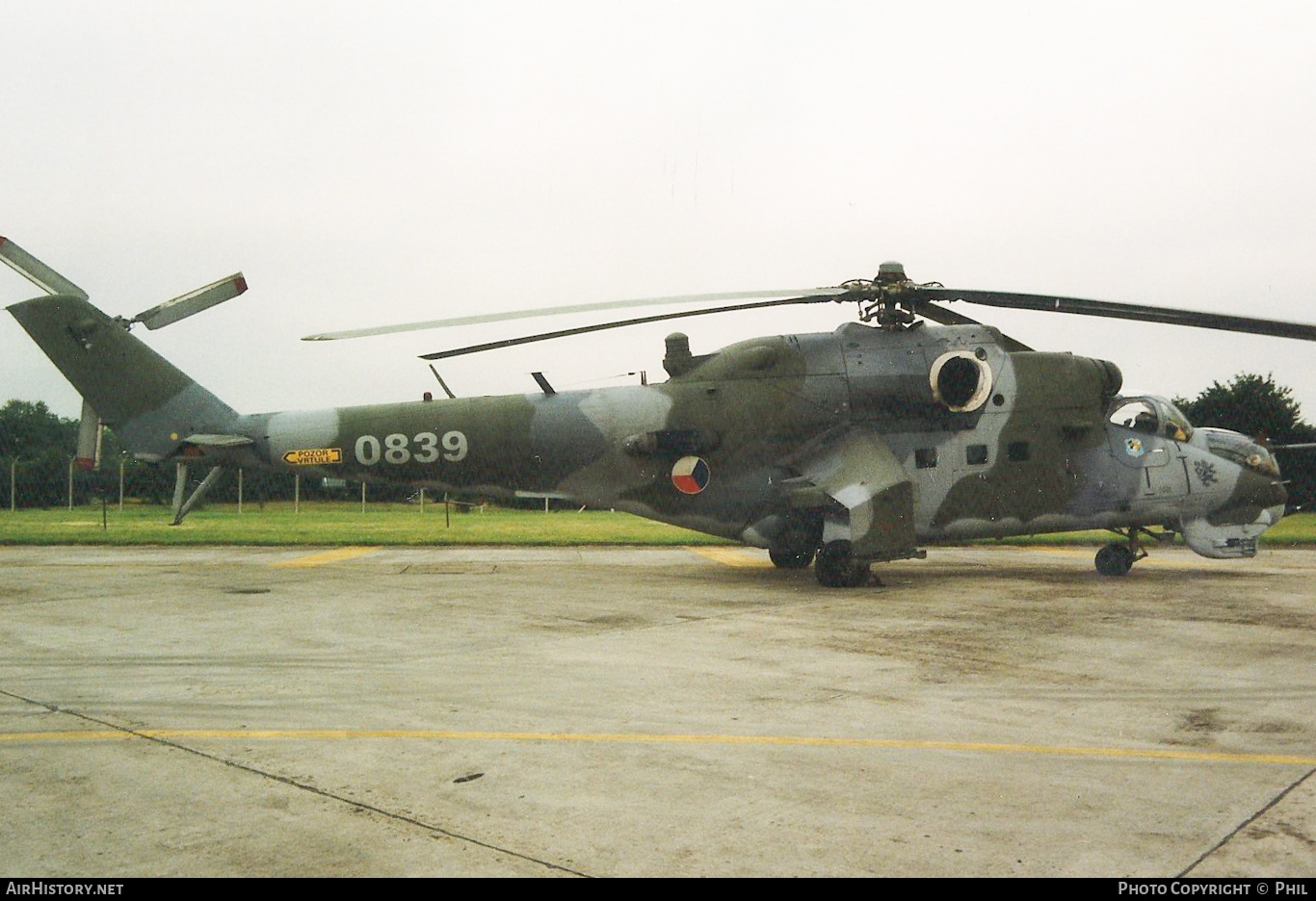 Aircraft Photo of 0839 | Mil Mi-24V | Czechia - Air Force | AirHistory.net #335941