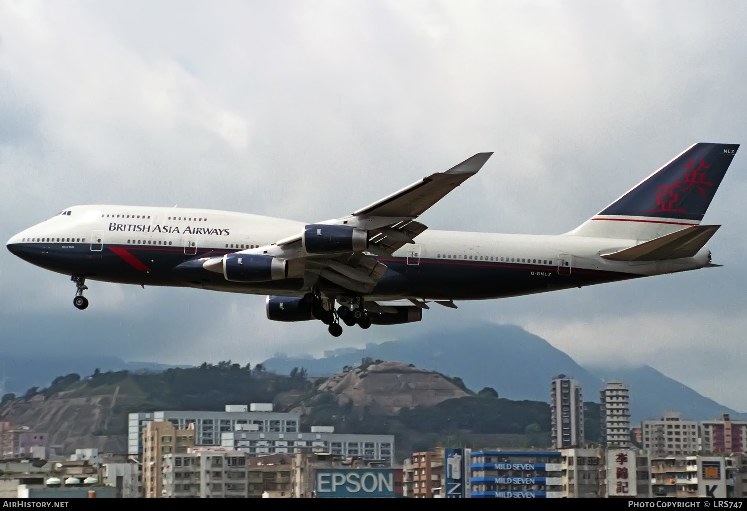 Aircraft Photo of G-BNLZ | Boeing 747-436 | British Asia Airways | AirHistory.net #335949