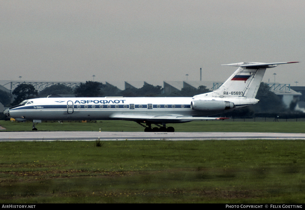Aircraft Photo of RA-65697 | Tupolev Tu-134A-3 | Aeroflot | AirHistory.net #335970