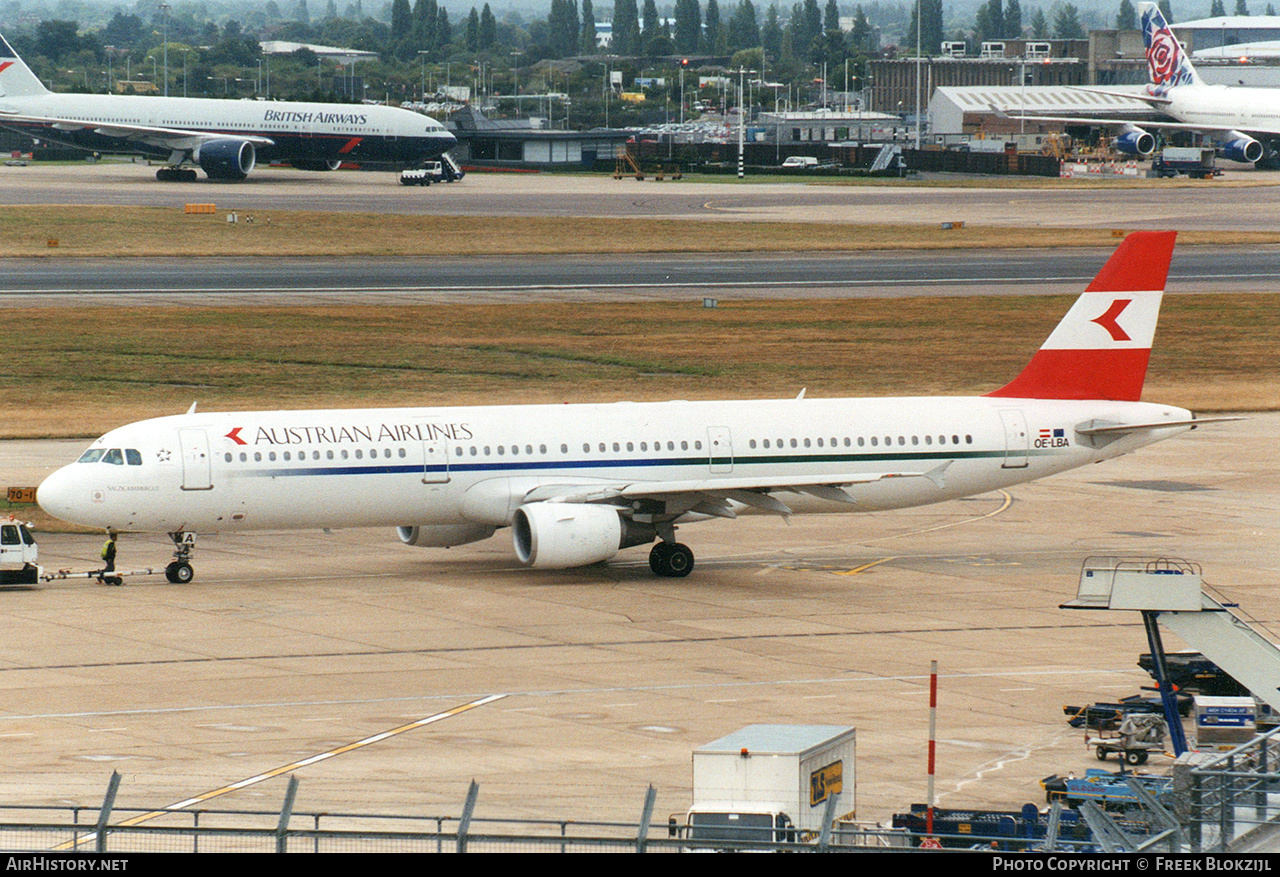 Aircraft Photo of OE-LBA | Airbus A321-111 | Austrian Airlines | AirHistory.net #335989