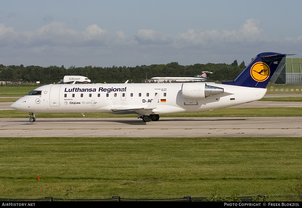 Aircraft Photo of D-ACHE | Bombardier CRJ-200LR (CL-600-2B19) | Lufthansa Regional | AirHistory.net #336007