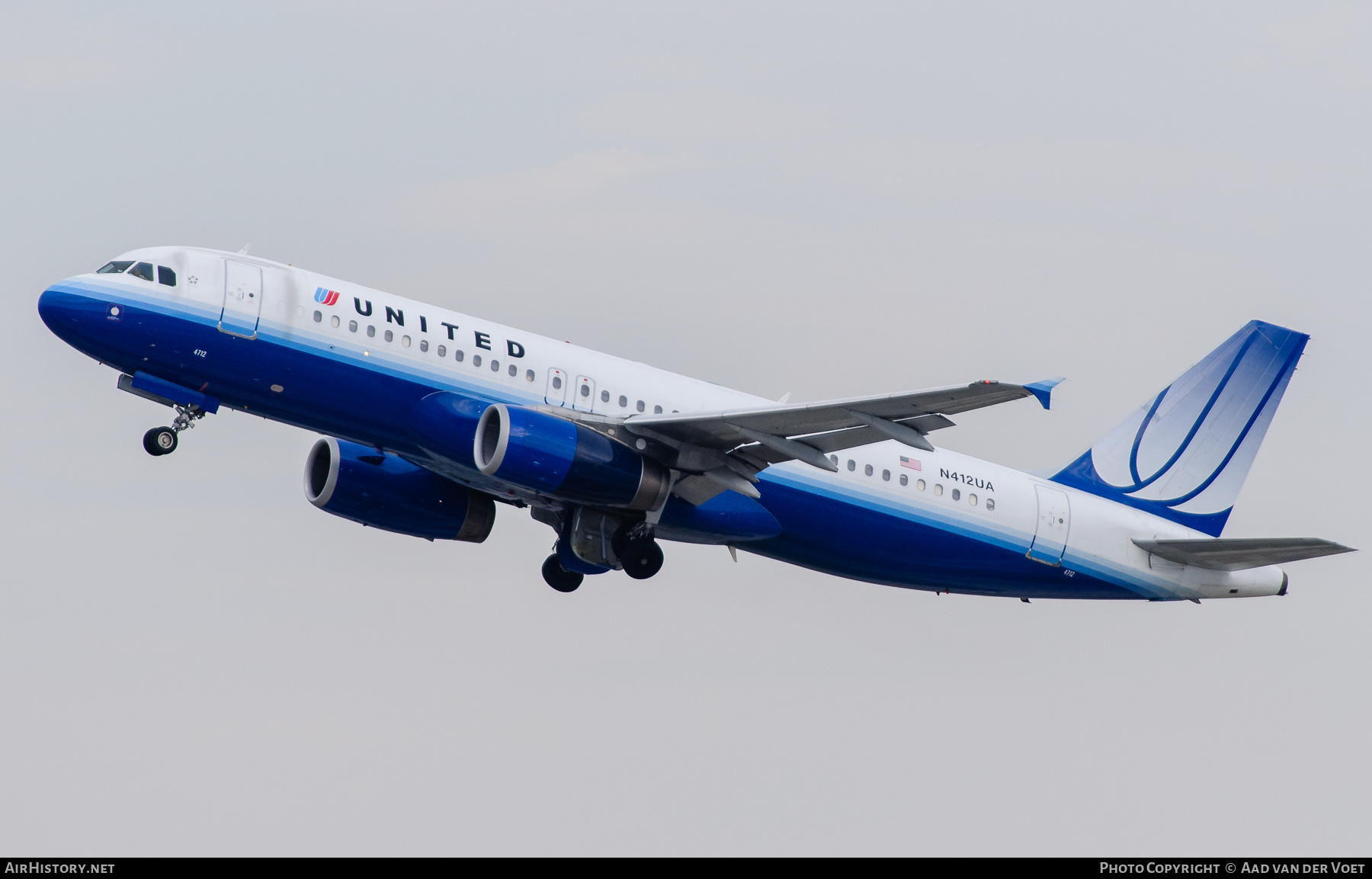 Aircraft Photo of N412UA | Airbus A320-232 | United Airlines | AirHistory.net #336036