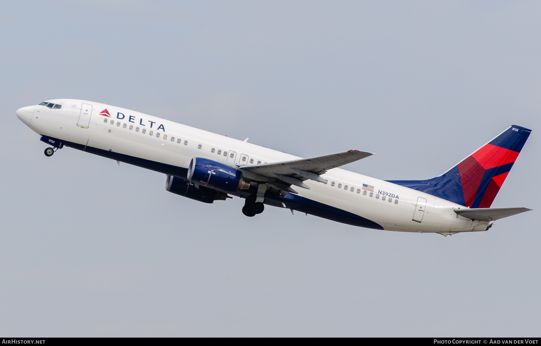 Aircraft Photo of N392DA | Boeing 737-832 | Delta Air Lines | AirHistory.net #336073