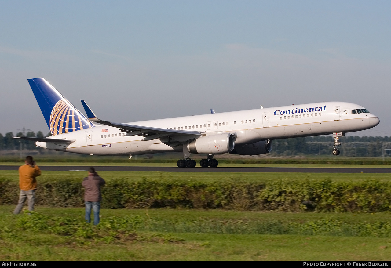 Aircraft Photo of N13113 | Boeing 757-224 | Continental Airlines | AirHistory.net #336119
