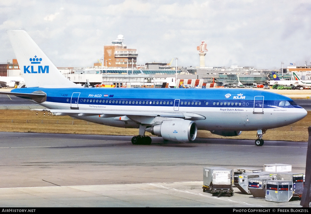 Aircraft Photo of PH-AGD | Airbus A310-203 | KLM - Royal Dutch Airlines | AirHistory.net #336209