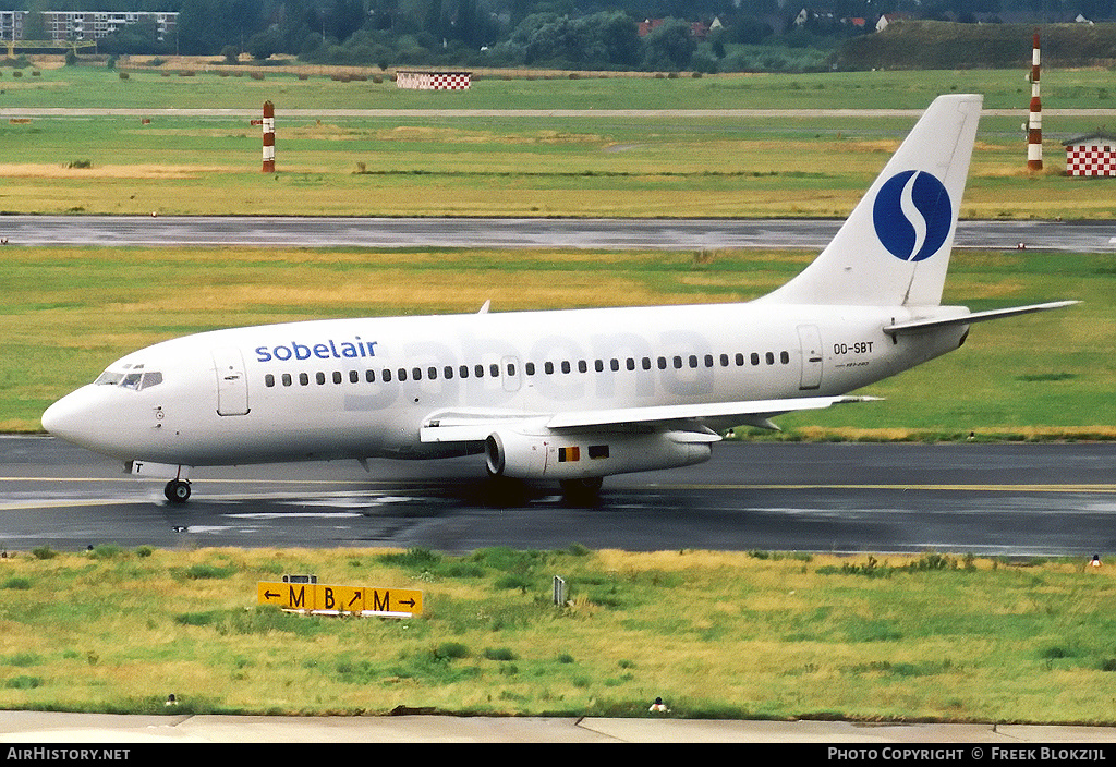 Aircraft Photo of OO-SBT | Boeing 737-229/Adv | Sobelair | AirHistory.net #336213