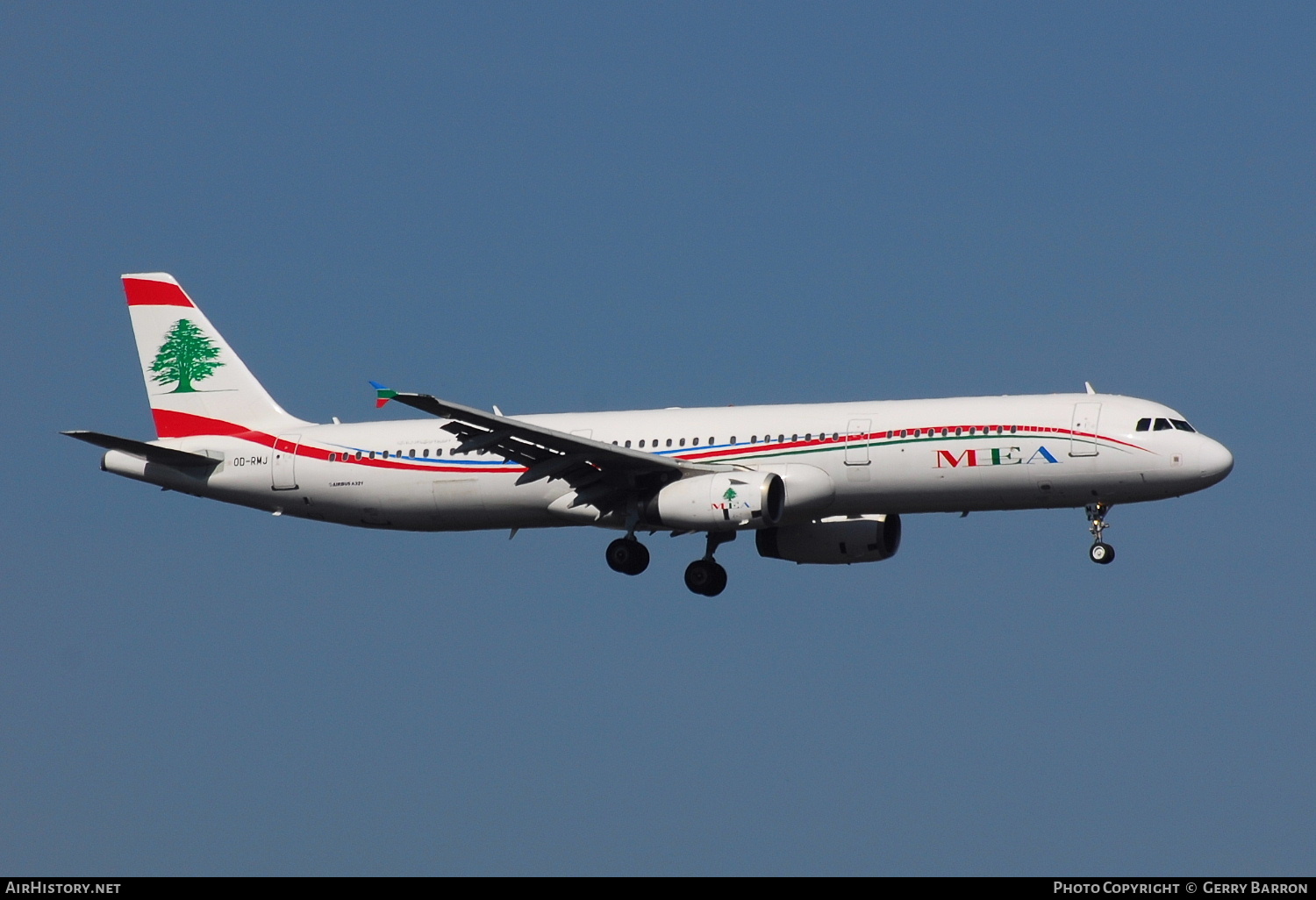 Aircraft Photo of OD-RMJ | Airbus A321-231 | MEA - Middle East Airlines | AirHistory.net #336215