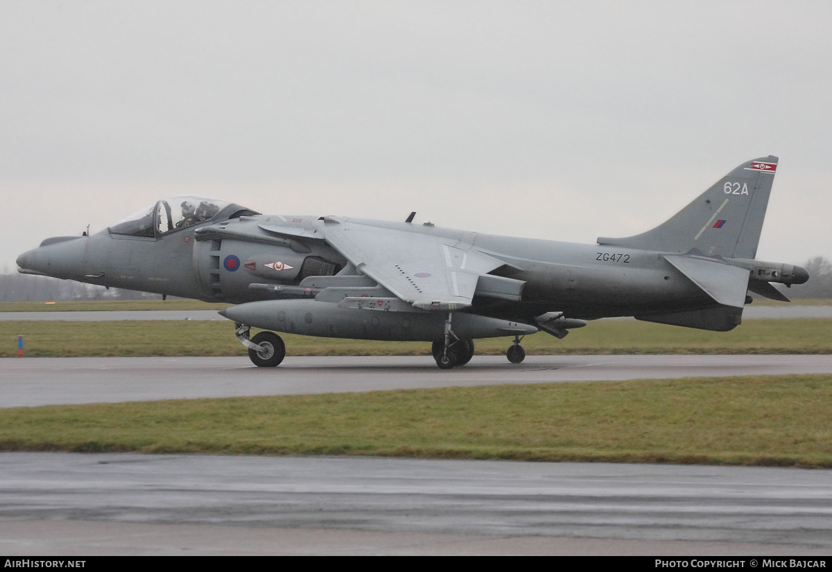 Aircraft Photo of ZG472 | British Aerospace Harrier GR7A | UK - Air Force | AirHistory.net #336266