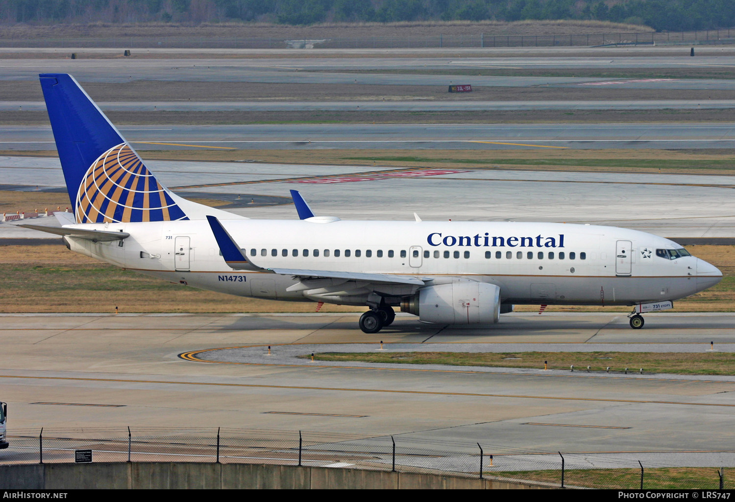 Aircraft Photo of N14731 | Boeing 737-724 | Continental Airlines | AirHistory.net #336290