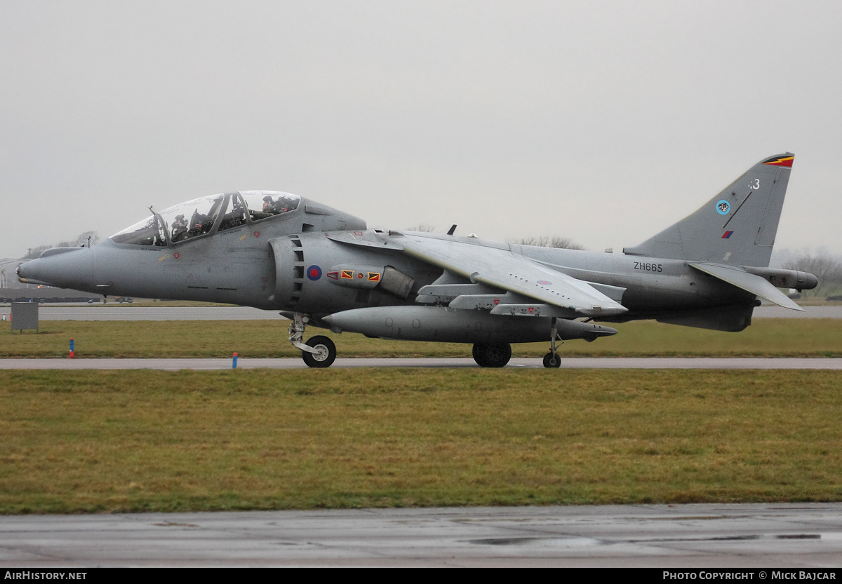 Aircraft Photo of ZH665 | British Aerospace Harrier T12 | UK - Air Force | AirHistory.net #336311
