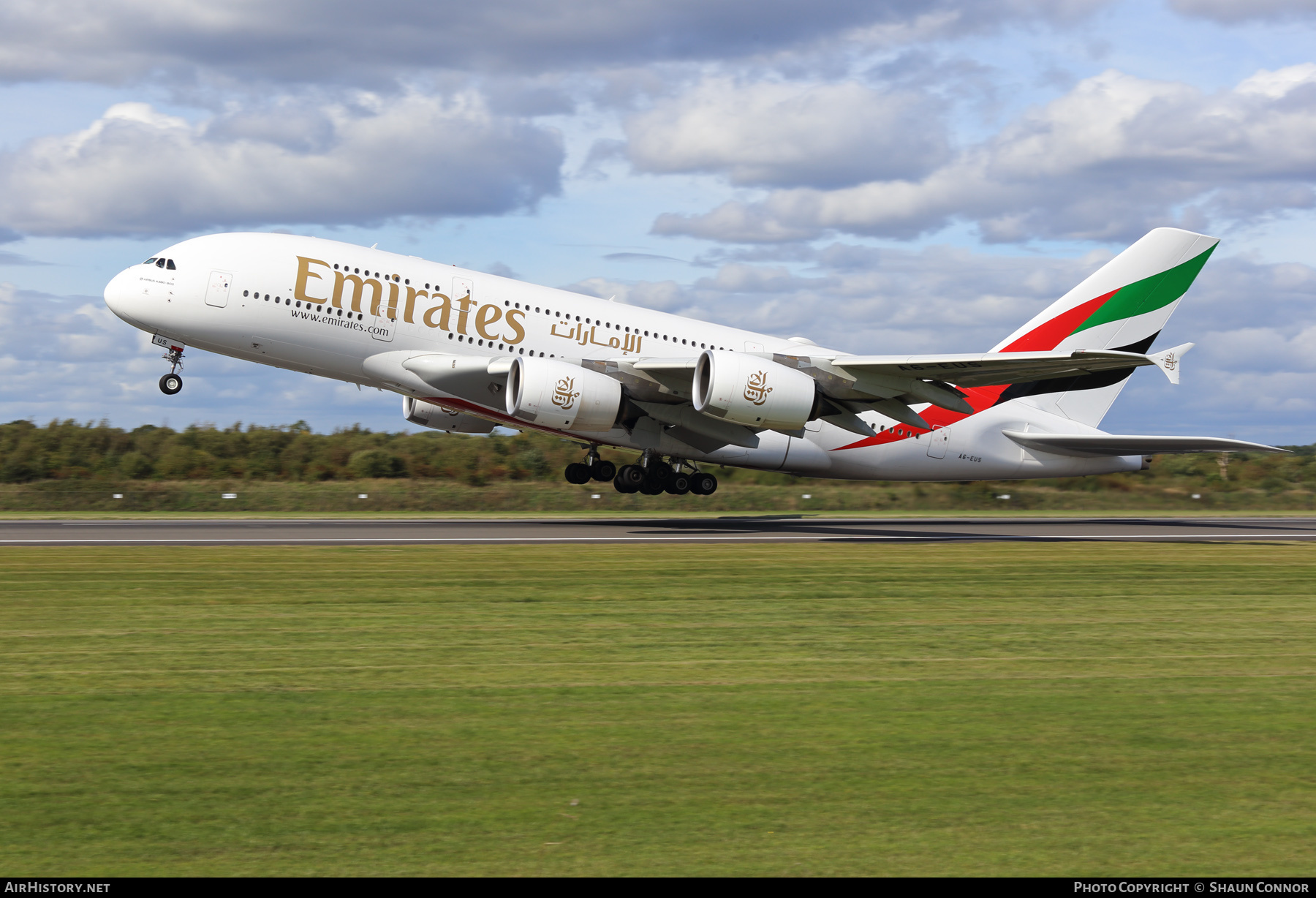 Aircraft Photo of A6-EUS | Airbus A380-842 | Emirates | AirHistory.net #336332