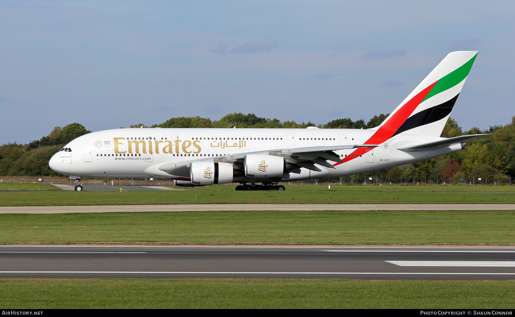 Aircraft Photo of A6-EUT | Airbus A380-842 | Emirates | AirHistory.net #336333
