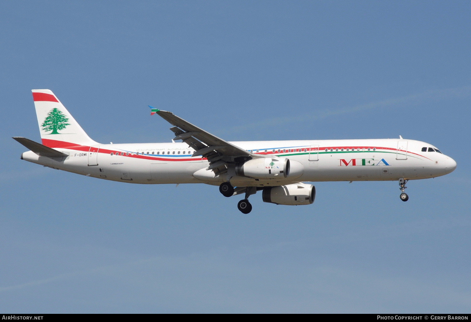 Aircraft Photo of F-ORMI | Airbus A321-231 | MEA - Middle East Airlines | AirHistory.net #336360