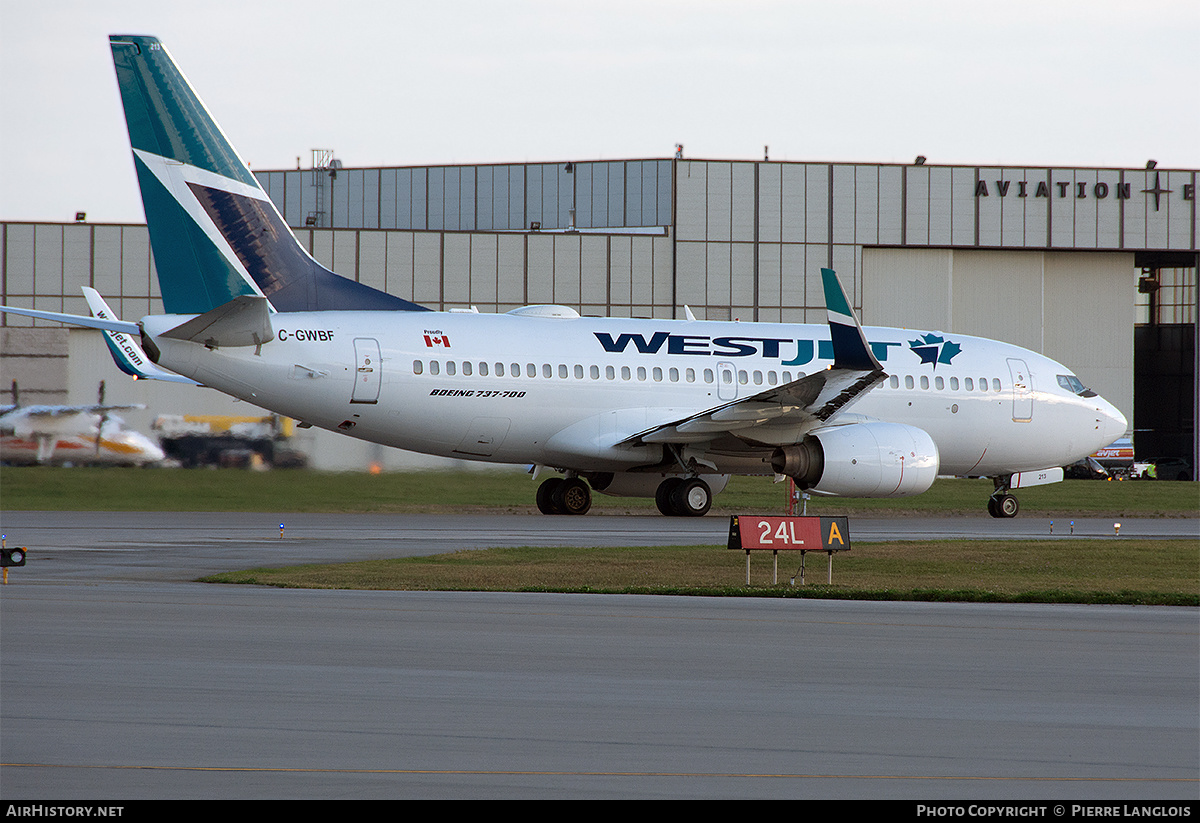 Aircraft Photo of C-GWBF | Boeing 737-7CT | WestJet | AirHistory.net #336373