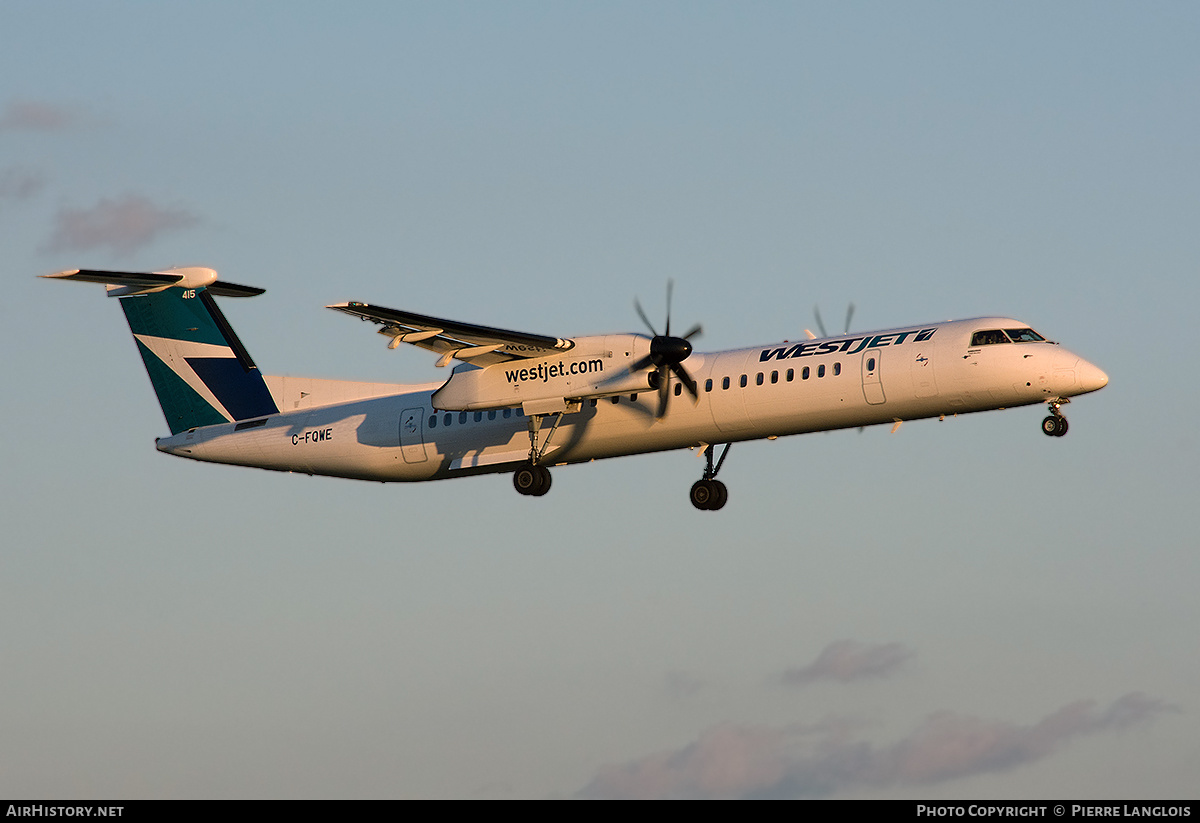 Aircraft Photo of C-FQWE | Bombardier DHC-8-402 Dash 8 | WestJet | AirHistory.net #336446
