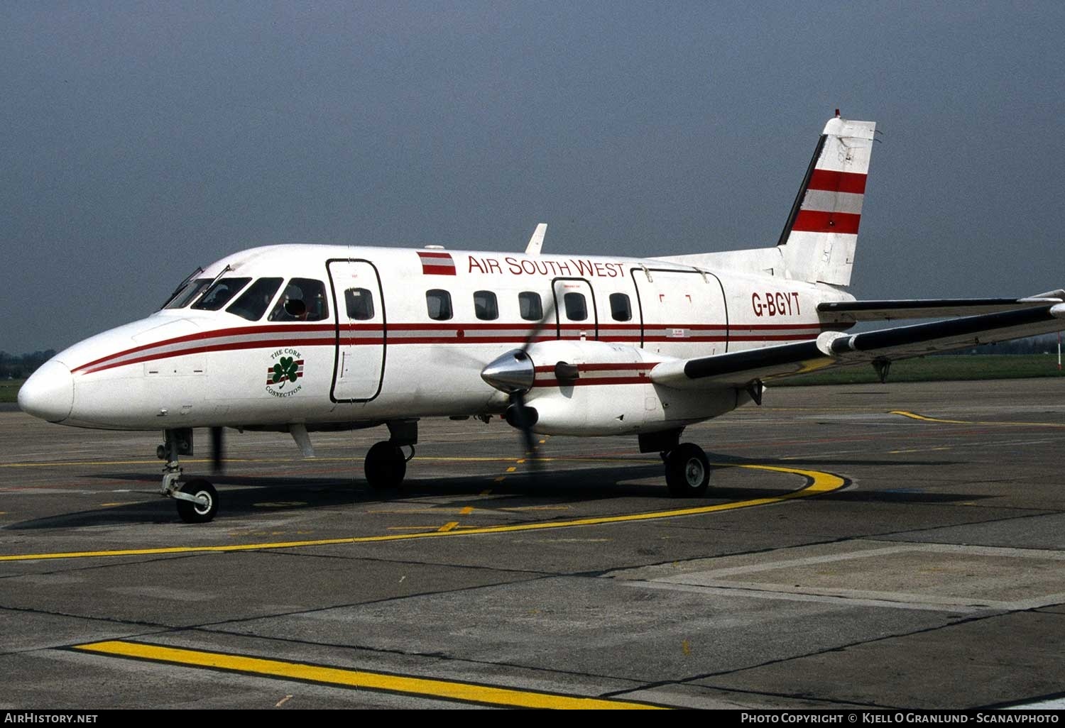 Aircraft Photo of G-BGYT | Embraer EMB-110P1 Bandeirante | Air South West | AirHistory.net #336461