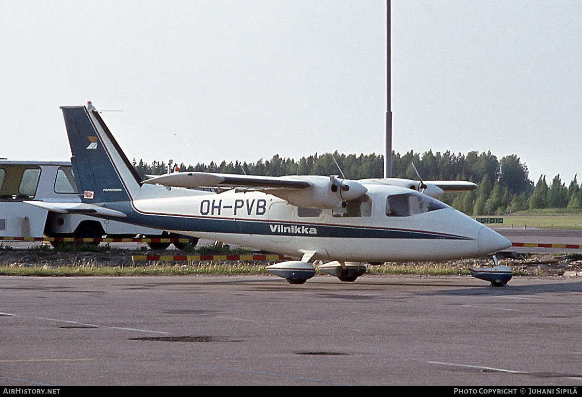 Aircraft Photo of OH-PVB | Partenavia P-68 Victor | Viinikka | AirHistory.net #336556