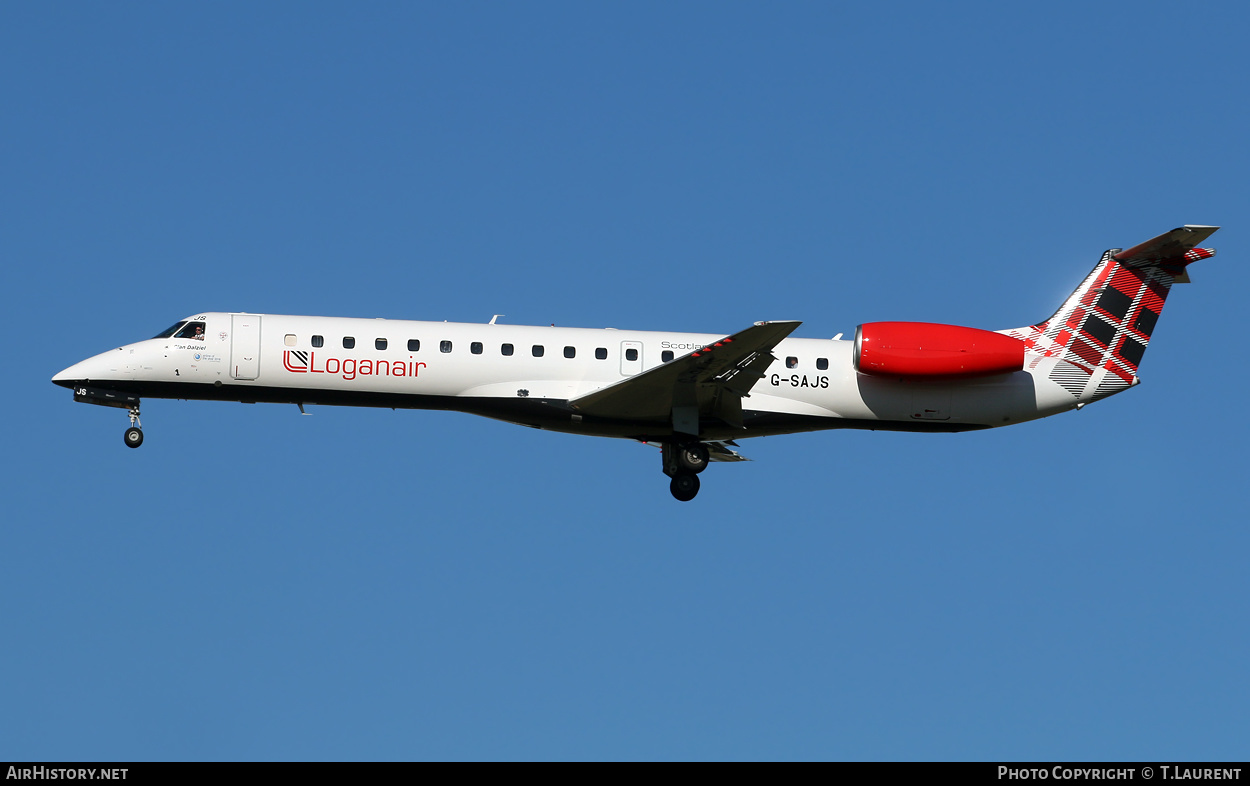 Aircraft Photo of G-SAJS | Embraer ERJ-145EP (EMB-145EP) | Loganair | AirHistory.net #336611
