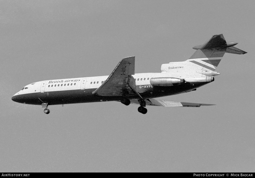 Aircraft Photo of G-AVFL | Hawker Siddeley HS-121 Trident 2E | British Airways | AirHistory.net #336660