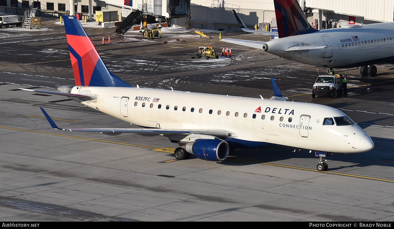 Aircraft Photo of N357FC | Embraer 170SU (ERJ-170-100SU) | Delta Connection | AirHistory.net #336754